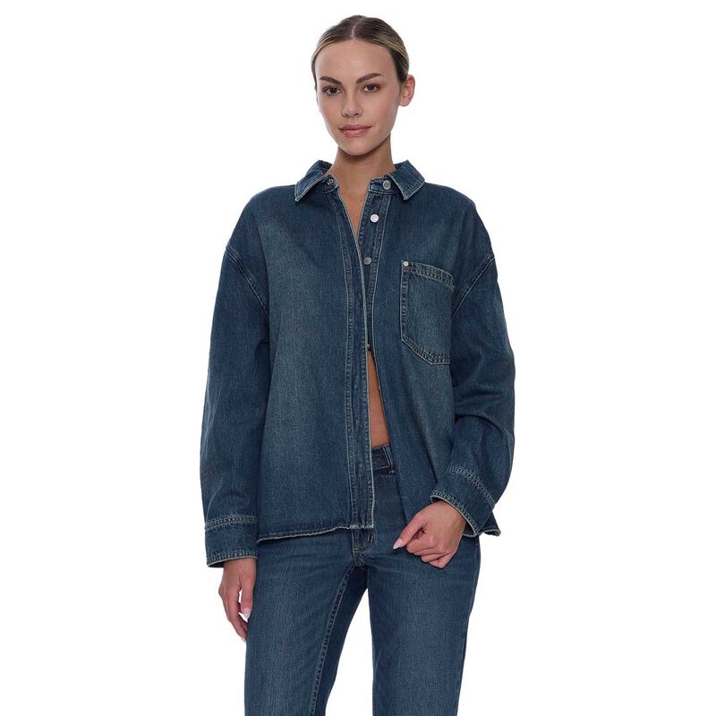 Thrills Melina Oversized Denim Shirt image number 0